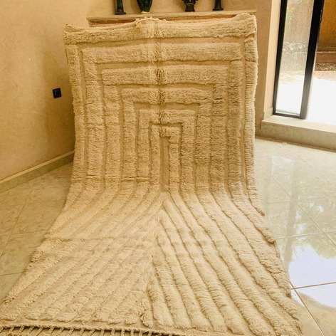 Selling: Beni Ouarain Rug 2055 Moroccan Carpet Handmade 205 - 250 Cm
