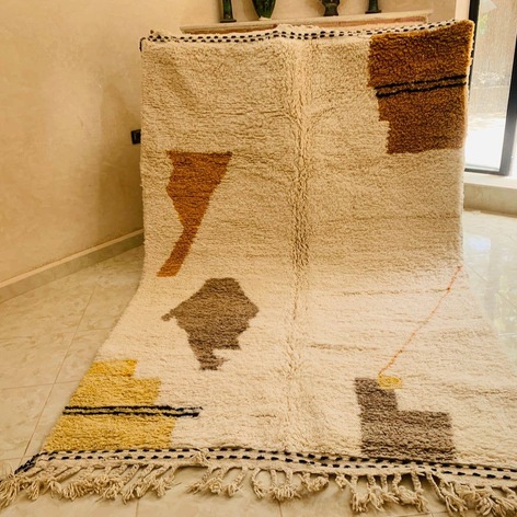 Selling: Beni Ouarain Rug 2056 Moroccan Carpet Handmade 170- 260 Cm