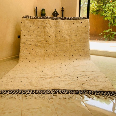 Selling: Beni Ouarain Rug 2058 Moroccan Carpet Handmade 215 - 315 Cm