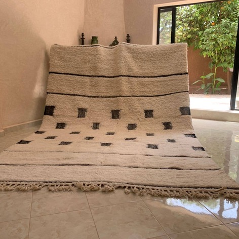 Selling: Beni Ouarain Rug 2059 Moroccan Carpet Handmade 245 - 340 Cm