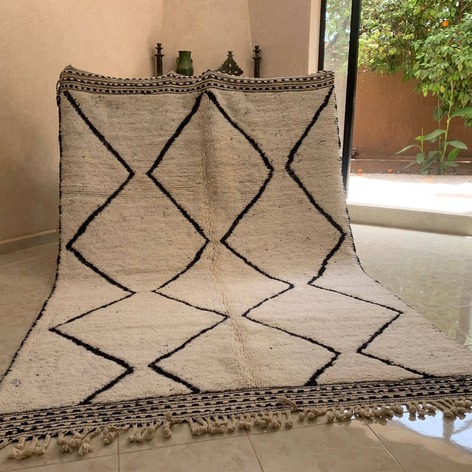 Selling: Beni Ouarain Rug 2060 Moroccan Carpet Handmade 195 - 300 Cm