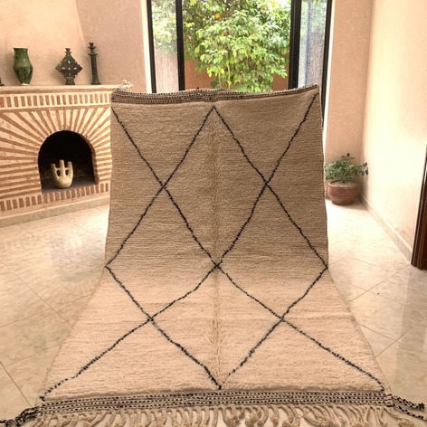 Selling: Beni Ouarain Rug 2062 Moroccan Carpet Handmade 160 - 270 Cm
