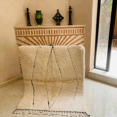 Selling: Beni Ouarain Rug 2067 Moroccan Carpet Handmade 120 - 140 Cm
