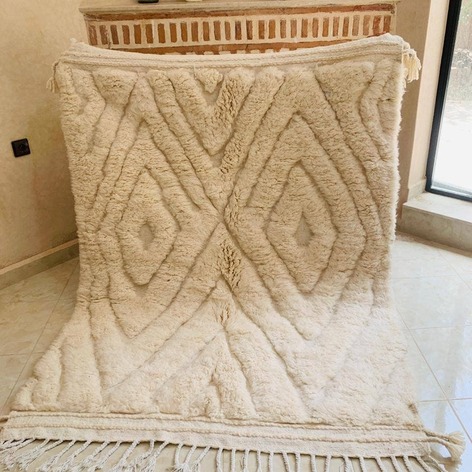 Selling: Beni Ouarain Rug 2068 Moroccan Carpet Handmade 150 -195 Cm