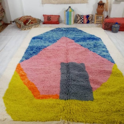 Selling: Beni Ouarain Rug 2115 Moroccan Carpet Handmade 200 -300 Cm