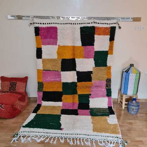 Selling: Beni Ouarain Rug 2161 Moroccan Carpet Handmade 150 -250 Cm