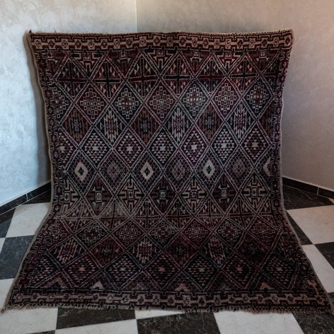 Selling: Beni Ouarain Rug 5003 Moroccan Carpet Handmade 227 - 182 Cm