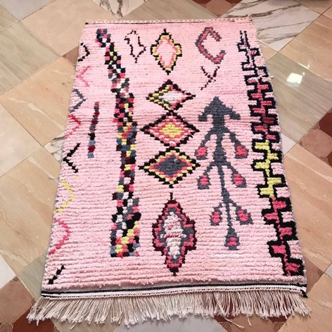 Selling: Boucherouite Rug Moroccan Carpet Handmade 150 - 100 Cm