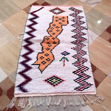 Selling: Boucherouite Rug Moroccan Carpet Handmade 150 - 100 Cm