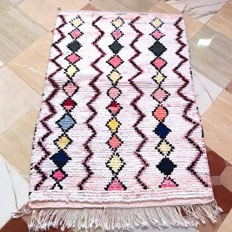 Selling: Boucherouite Rug Moroccan Carpet Handmade 150 - 100 Cm