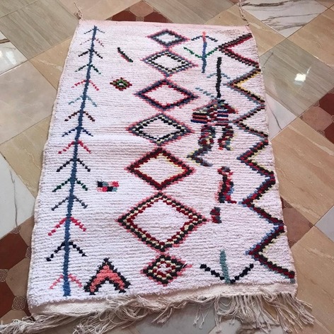 Selling: Boucherouite Rug Moroccan Carpet Handmade 150 - 100 Cm