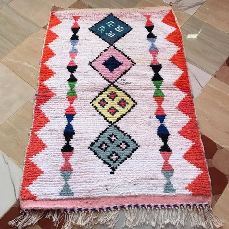Selling: Boucherouite Rug Moroccan Carpet Handmade 150 - 100 Cm