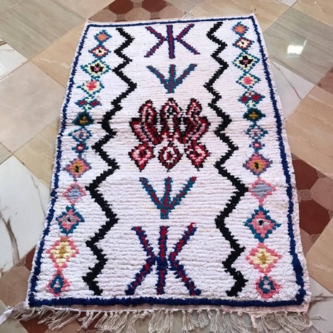 Selling: Boucherouite Rug Moroccan Carpet Handmade 150 - 100 Cm