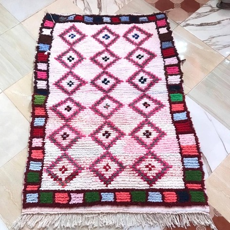 Selling: Boucherouite Rug Moroccan Carpet Handmade 150 - 100 Cm