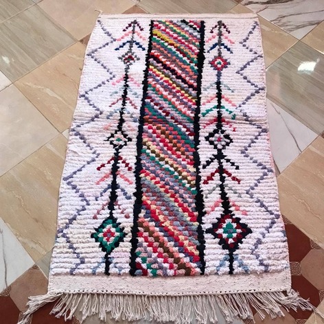 Selling: Boucherouite Rug Moroccan Carpet Handmade 150 - 100 Cm