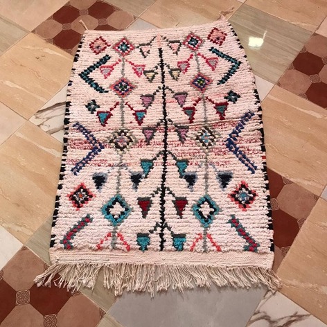 Selling: Boucherouite Rug Moroccan Carpet Handmade 150 - 100 Cm