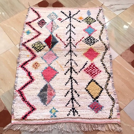Selling: Boucherouite Rug Moroccan Carpet Handmade 150 - 100 Cm