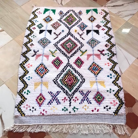 Selling: Boucherouite Rug Moroccan Carpet Handmade 150 - 100 Cm