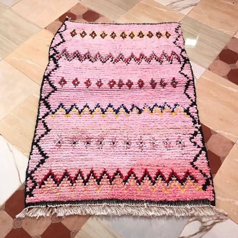 Selling: Boucherouite Rug Moroccan Carpet Handmade 150 - 100 Cm