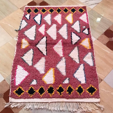 Selling: Boucherouite Rug Moroccan Carpet Handmade 150 - 100 Cm