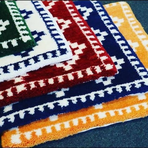 Selling: Exclusive Moroccan Mini Rug Cushion Handmade 45/45 Cm