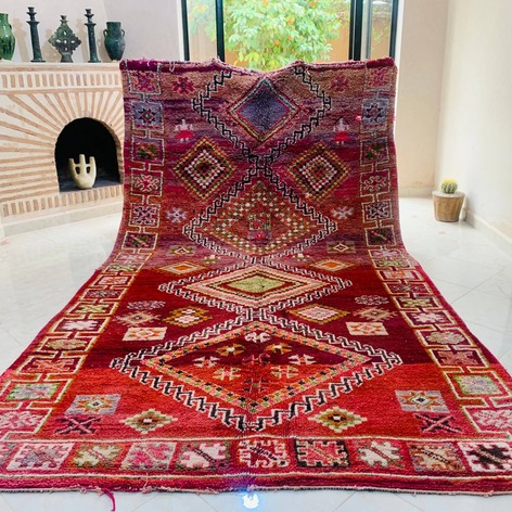 Selling: Handmade Moroccan Carpet Rug Boujaad 1047