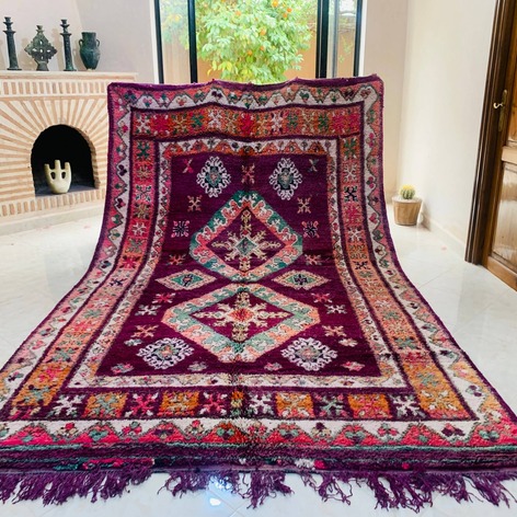 Selling: Handmade Moroccan Carpet Rug Boujaad 1049