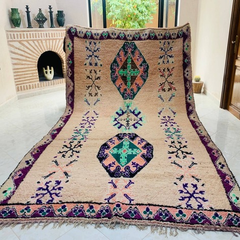 Selling: Handmade Moroccan Carpet Rug Boujaad 1052