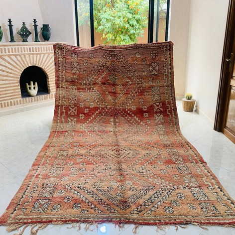Selling: Handmade Moroccan Carpet Rug Boujaad 1053