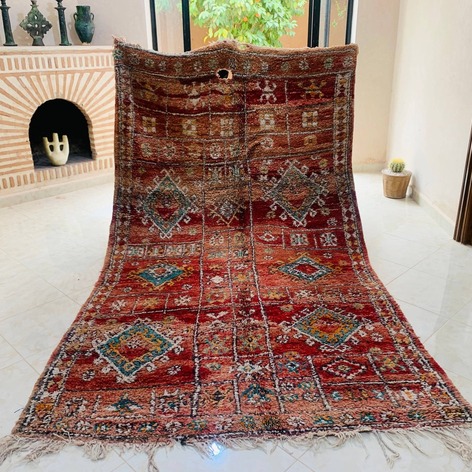 Selling: Handmade Moroccan Carpet Rug Boujaad 1059