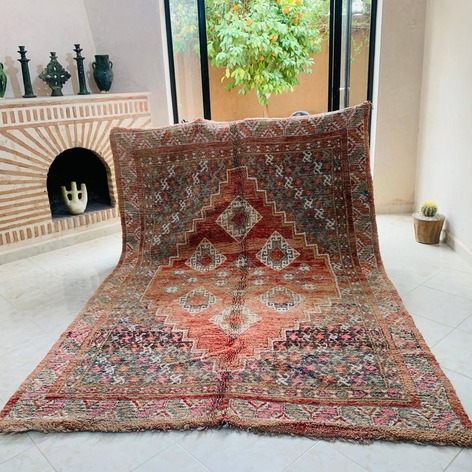 Selling: Handmade Moroccan Carpet Rug Boujaad 1063