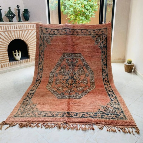 Selling: Handmade Moroccan Carpet Rug Boujaad 1074