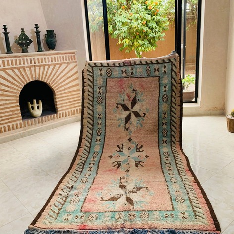 Selling: Handmade Moroccan Carpet Rug Boujaad 1078