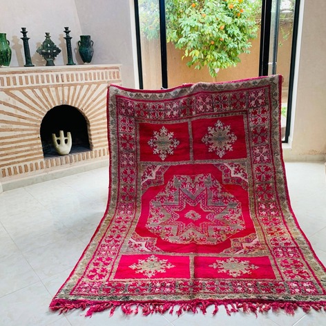 Selling: Handmade Moroccan Carpet Rug Boujaad 1079