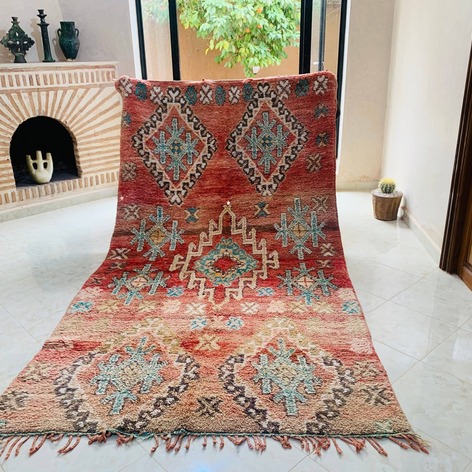 Selling: Handmade Moroccan Carpet Rug Boujaad 1088