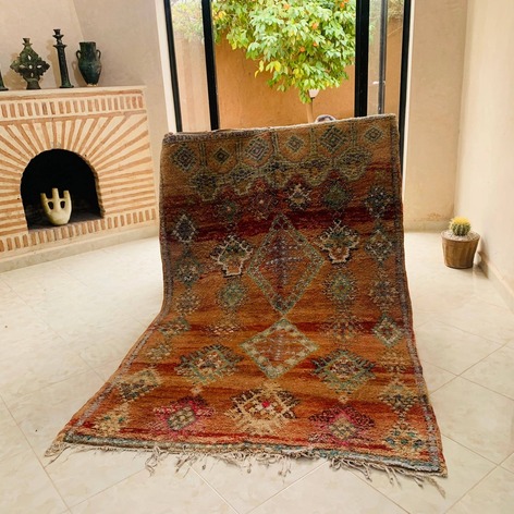 Selling: Handmade Moroccan Carpet Rug Boujaad 1090