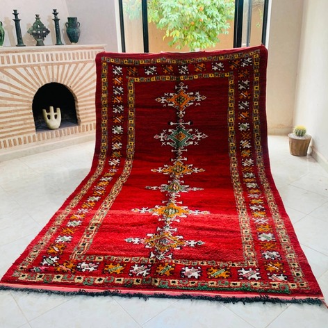 Selling: Handmade Moroccan Carpet Rug Boujaad 1103