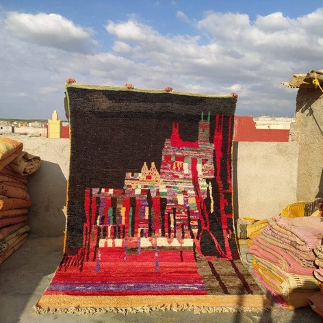Selling: Handmade Moroccan Carpet Rug Boujaad 1104