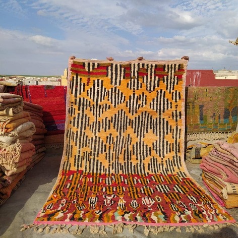 Selling: Handmade Moroccan Carpet Rug Boujaad 1105