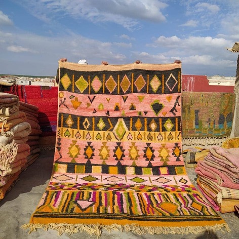 Selling: Handmade Moroccan Carpet Rug Boujaad 1106