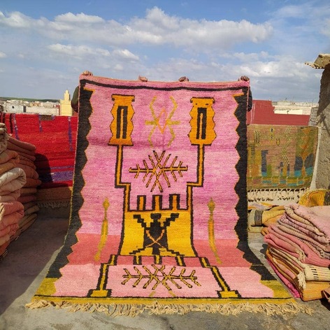 Selling: Handmade Moroccan Carpet Rug Boujaad 1109