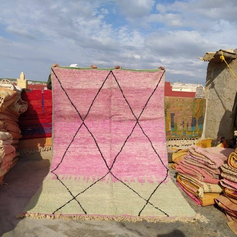 Selling: Handmade Moroccan Carpet Rug Boujaad 1112
