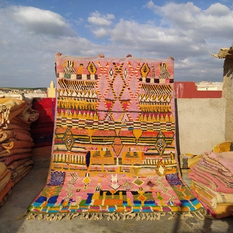 Selling: Handmade Moroccan Carpet Rug Boujaad 1114