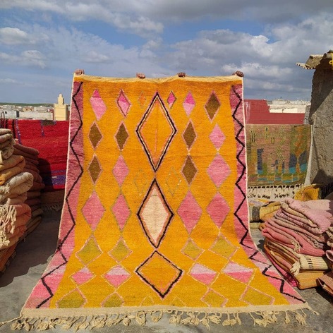 Selling: Handmade Moroccan Carpet Rug Boujaad 1115