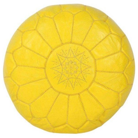 Selling: Handmade Moroccan Leather Poufs 50 X 30 Cm