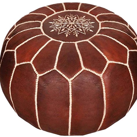 Selling: Handmade Moroccan Leather Poufs 50 X 30 Cm