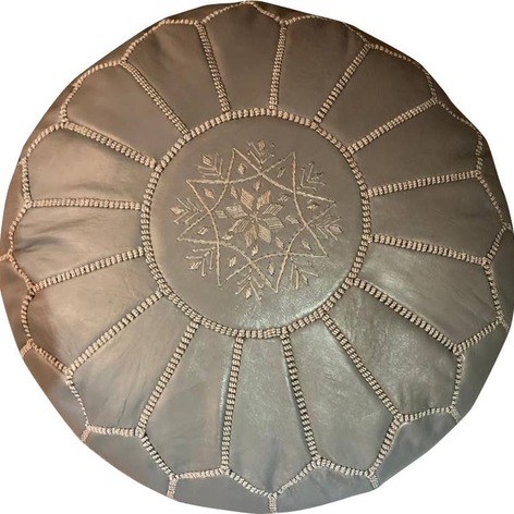 Selling: Handmade Moroccan Leather Poufs 50 X 30 Cm