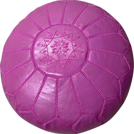 Selling: Handmade Moroccan Leather Poufs 50 X 30 Cm