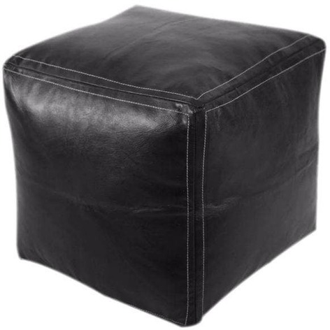 Selling: Handmade Moroccan Leather Square Poufs 50 X 35 Cm